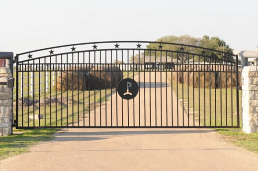 Custom Gate with Metal Art - Waco, Texas