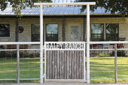 Custom Entrance Gate Metal Pipe - Crawford, Texas